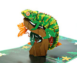Chameleon pop-up card