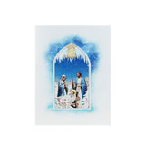 Nativity Scene Winter Pop Up Card – 3D Christian Christmas Card