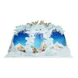 Nativity Scene Winter Pop Up Card – 3D Christian Christmas Card