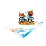 Flower Bike Pop Up Card