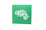 Chameleon pop-up card