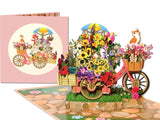 Flower Cart Pop-Up Card