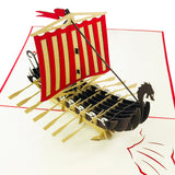 Viking Ship Pop Up 3D Card