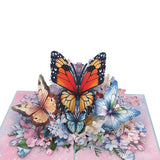 Spring Butterflies  Pop Up Card