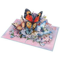Spring Butterflies  Pop Up Card