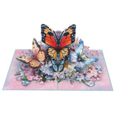 Spring Butterflies  Pop Up Card