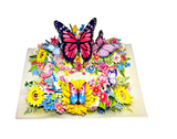 Spring Butterflies Pop-Up Card – 3D Floral Butterfly Greeting Card | Handmade Spring Card, Mother’s Day Gift, Birthday &amp; Thank You Card
