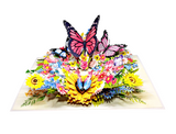 Spring Butterflies Pop-Up Card – 3D Floral Butterfly Greeting Card | Handmade Spring Card, Mother’s Day Gift, Birthday &amp; Thank You Card
