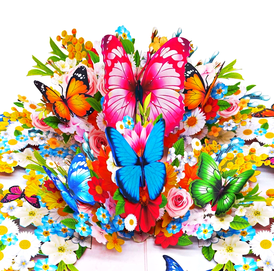 Spring Butterflies Pop Up Card – wonderpaperart