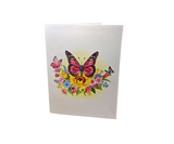 Spring Butterflies Pop-Up Card – 3D Floral Butterfly Greeting Card | Handmade Spring Card, Mother’s Day Gift, Birthday &amp; Thank You Card