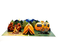 Camping Pop Up Card