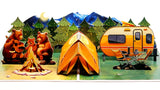 Camping Pop Up Card