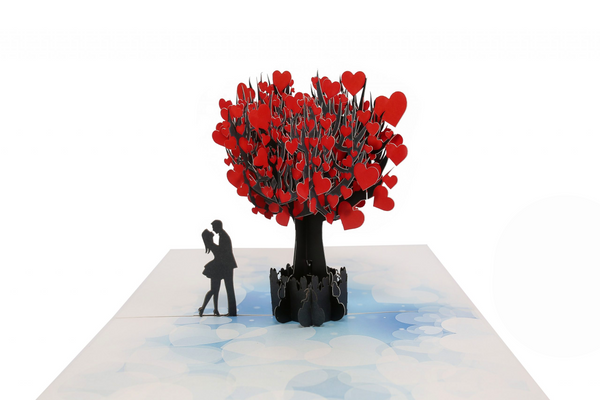 Couple in love 3D card.