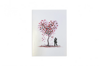 Couple in love 3D card.