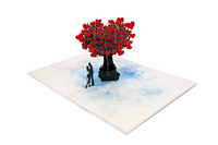 Couple in love 3D card.