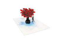 Couple in love 3D card.