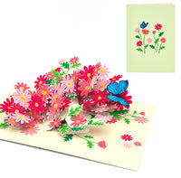 Pink Daisies pop up card