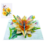 Dragonfly on flower Card