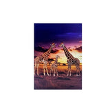 Giraffe Family 3D Card