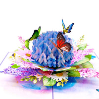 Hydrangea Butterflies 3D Card