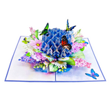 Hydrangea Butterflies 3D Card