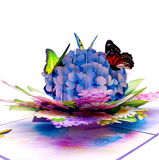 Hydrangea Butterflies 3D Card