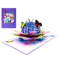 Hydrangea Butterflies 3D Card