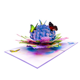 Hydrangea Butterflies 3D Card