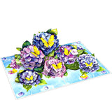 Hydrangea pop up card