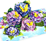 Hydrangea pop up card
