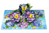 Hydrangea pop up card