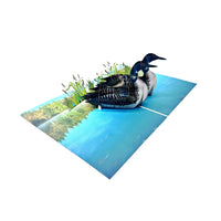 Loon Family 3D Card