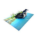 Loon Family 3D Card