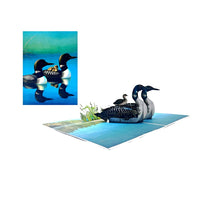 Loon Family 3D Card
