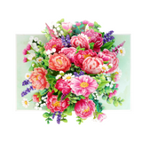 Peonies Pop-Up Card – 3D Floral Greeting Card for Birthday, Thank You, Anniversary &amp; Special Occasions
