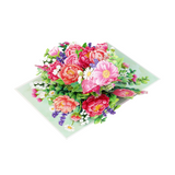 Peonies Pop-Up Card – 3D Floral Greeting Card for Birthday, Thank You, Anniversary &amp; Special Occasions