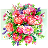 Peonies Pop-Up Card – 3D Floral Greeting Card for Birthday, Thank You, Anniversary &amp; Special Occasions