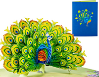 Peacock 3D Card