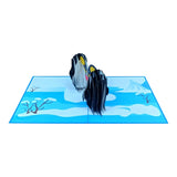 Penguin Family Pop Up Card