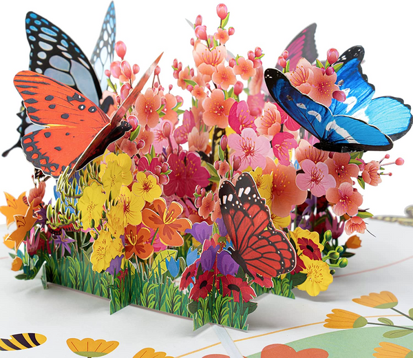 Spring Butterflies  Pop Up Card