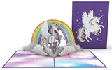 Unicorns 3D card