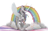 Unicorns 3D card