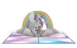 Unicorns 3D card
