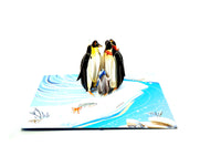 Penguin Family Pop Up Card