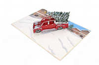 Red Truck 3D Card